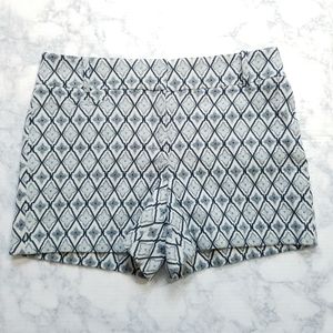 Ann Taylor Loft 6 Blue Brocade Chino shorts